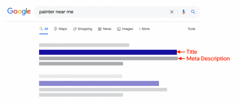 Title and Meta Tags for Painting Businesses