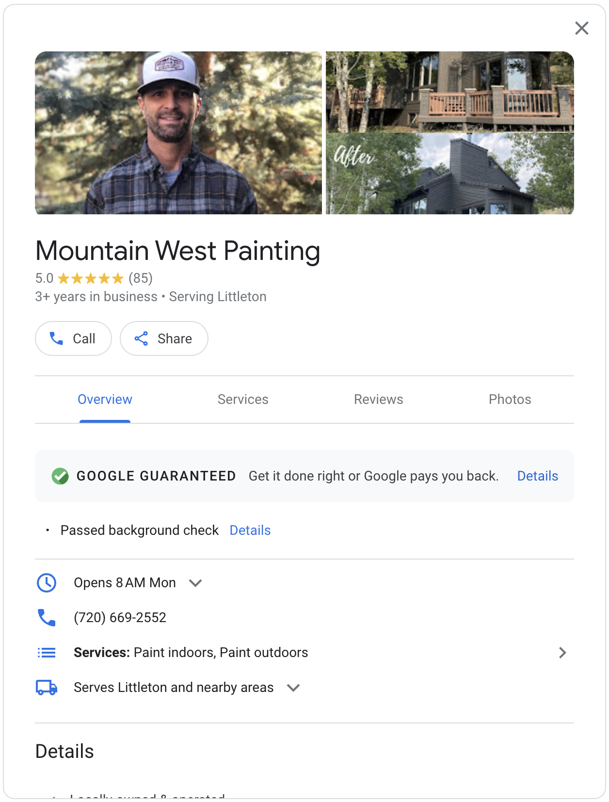 Google Local Services Ads Example Google Local Services Ads Example