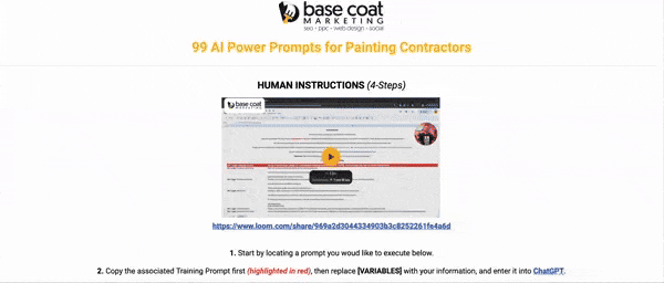 AI Prompts Spreadsheet AI Prompts Spreadsheet